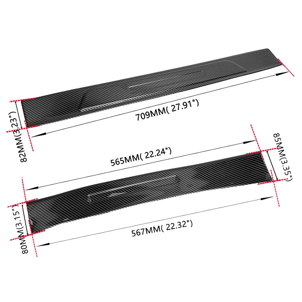 Auto Supplies Suitable for 19-22 Tesla model 3 Built-in external anti-kick threshold strip Welcome protective sticker