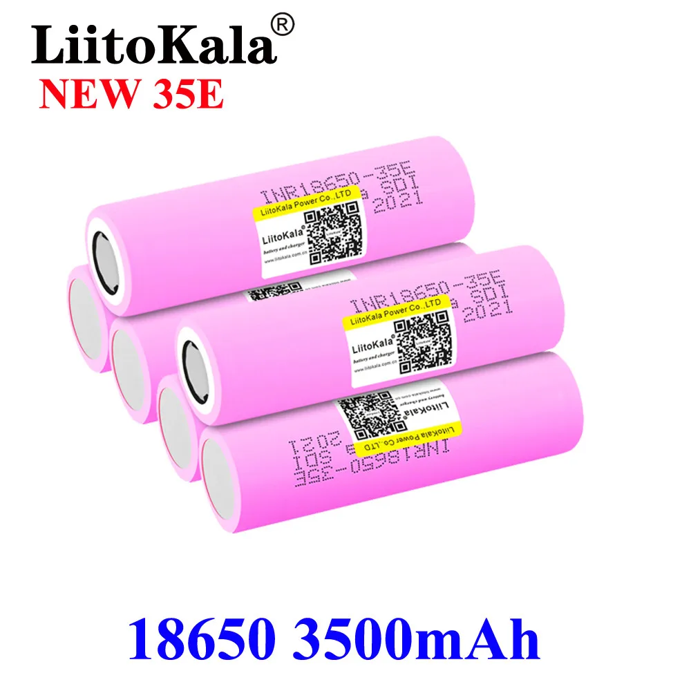 Nowy Liitokala 35E oryginalna bateria litowa 18650 3500mAh 3.7v 25A wysoka INR18650 dla narzędzia elektryczne