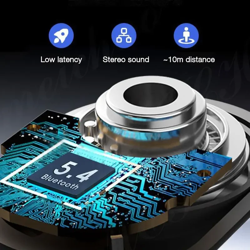 EARDECO Bass Беспроводные наушники V5.4 Bluetooth наушники с крючком TWS стерео беспроводные наушники гарнитуры с двойным микрофоном