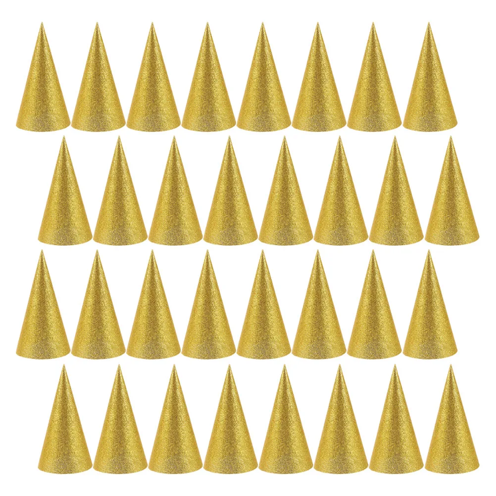 

36Pcs Birthday Party Cone Paper Hats Kids Party Headwear Portable Colorful Birthday Decorations Kid Celebration Accessories