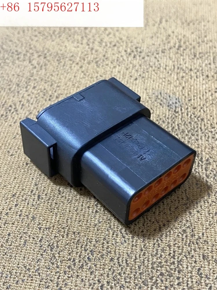 

5PCS ATM04-12PB Automotive Connector Waterproof Plug 12P Black Rubber Shell Male End