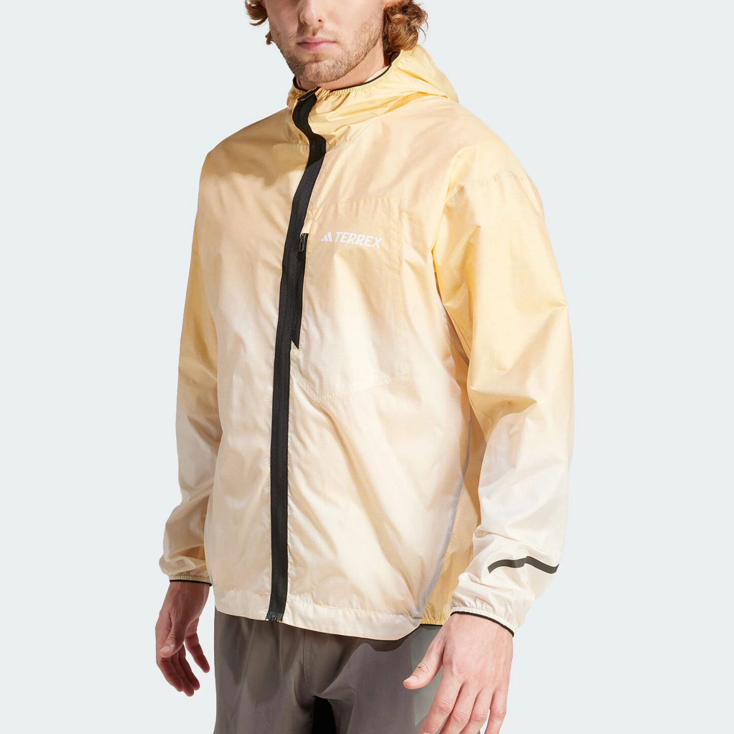 

Adidas Official Genuine Outdoor Men's Trail Running Sports Hooded Jacket IK5682