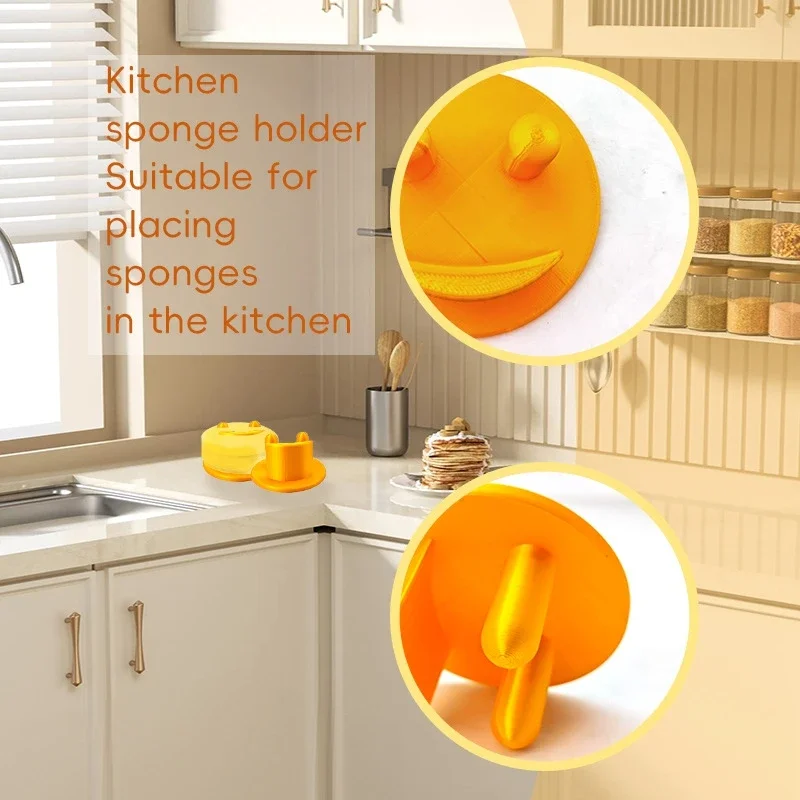 

Multi Functional Kitchen Cleaning Sponge Storage Rack, Drain Rack, Scouring Pad Sponge Rack, Storage Rack, Kitchen Tools