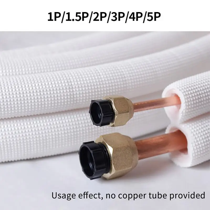 1M High Density Insulation Foam Tube Heat Preservation Air Conditioner Pipe Fitting for Home HVAC Repair Maintenance