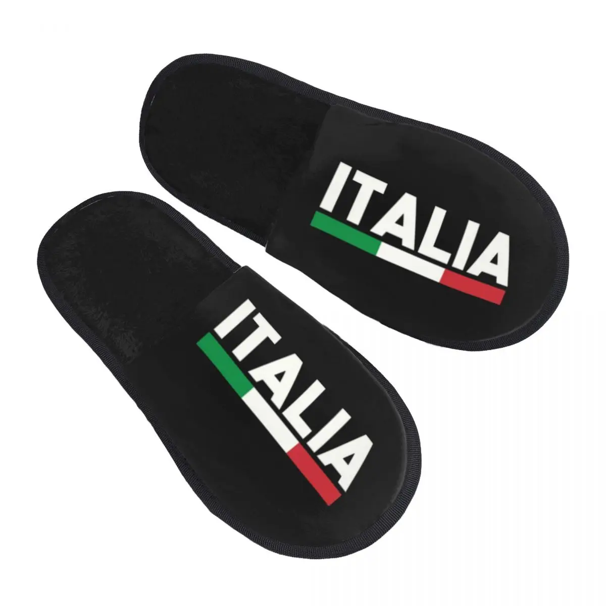 Custom Flag Of Italy Comfy Scuff With Memory Foam Slippers Women Italian Patriotic Hotel House Shoes