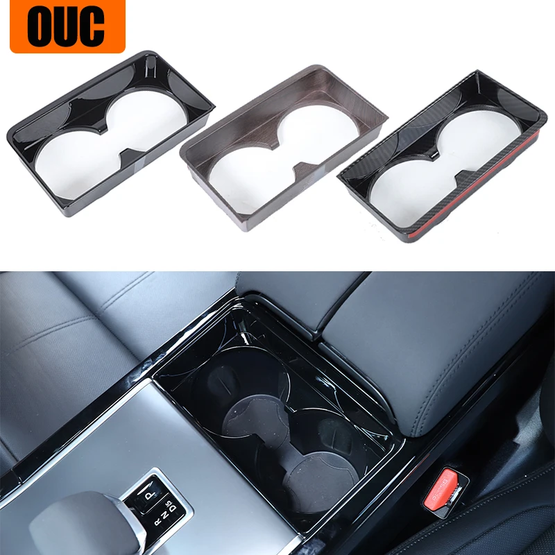

Car Center Console Water Cup Holder Frame Trim Stickers For Land Rover Range Rover VELAR Evoque 2024 2025 Interior Accessories