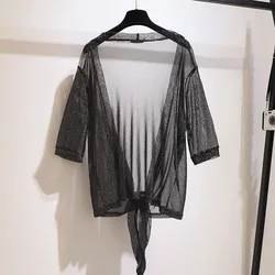 Vestido de encaje con lentejuelas y cuello en V para mujer, conjunto informal de talla grande, 150Kg, 149cm, 5XL, 6XL, 7XL, 8XL, 9XL