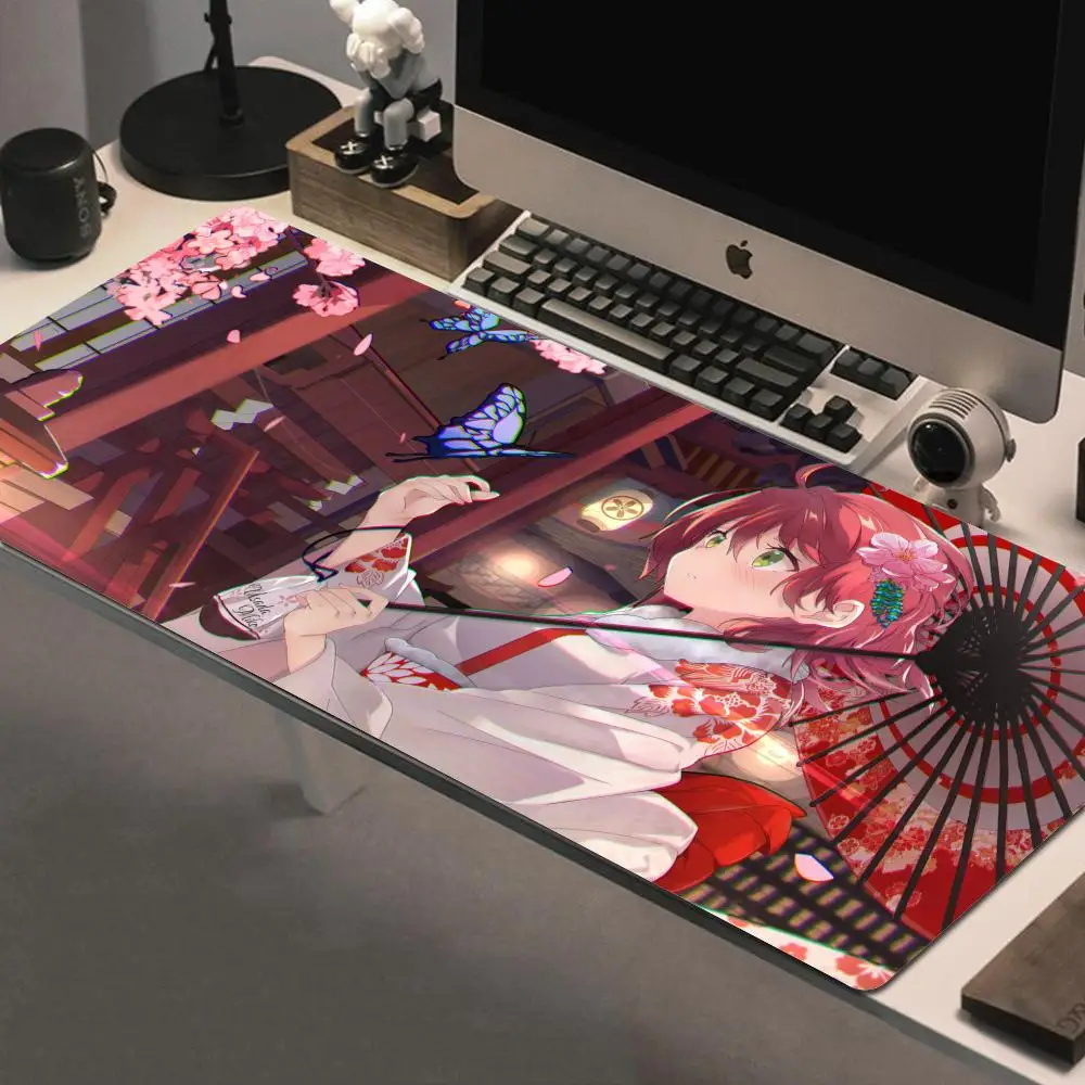 

Game Mousepad With Pad gaming accessories Prime Gaming XXL Sakura Miko Mousepad Keyboard Pad Stitch Padding Mat