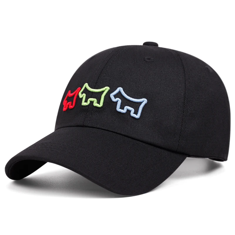 Cartoon pattern embroidered baseball cap men women outdoor sports American trucker hat trend fashion