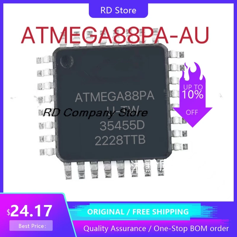 

10 шт., фонарь ATMEGA88PA ATMEGA88 QFP32, бесплатная доставка