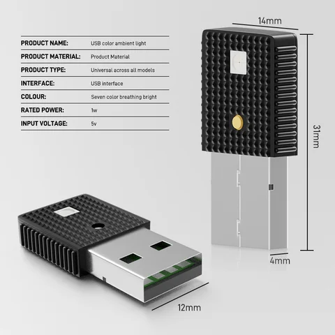 Car LED Touch Lights Mini Interior Ambient Lights DIY Flexible Night Lamp for Cars Truck Party Decoration USB Atmosphere Lamp 8 best sales toyota crown door light - №3