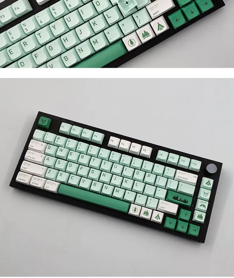 Floresta perdida Keycap mecânica teclado Keycaps XDA perfil PBT sublimação 136 chaves apoio 61/64/68/78/84/87/96/980/108