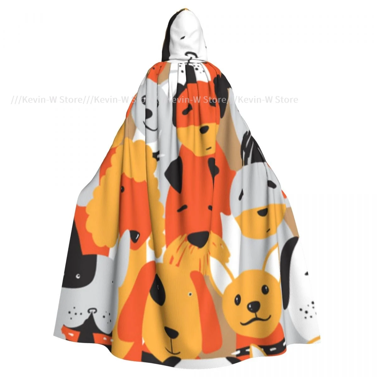 

Hooded Cloak Unisex Cloak with Hood Cute Dogs Illustration Cloak Vampire Witch Cape Cosplay Costume