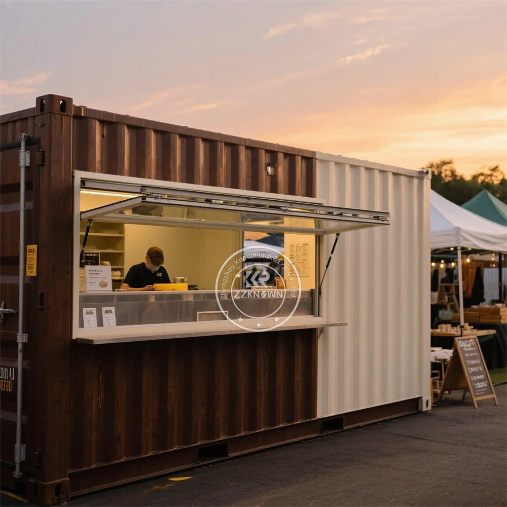 

Portable Shipping Container House Prefabricated Bar Restaurant Full Kitchen Customized Fast Food Shop Coffee Shop Container Bar