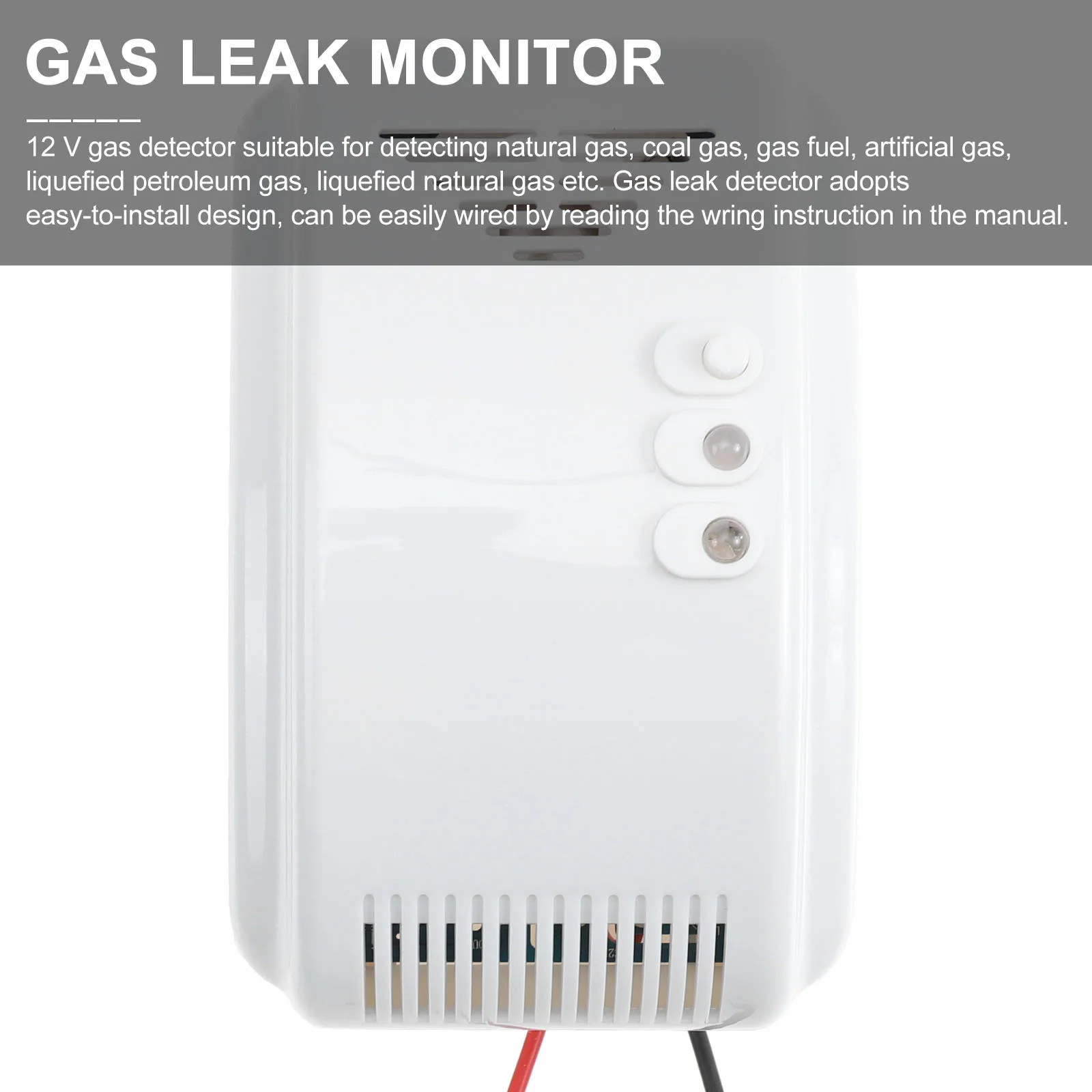 Sensore di gas compatto con allarme ad alta sensibilità 85Db per perdite naturali per dispositivo di rilevamento perdite di gas per yacht e furgoni