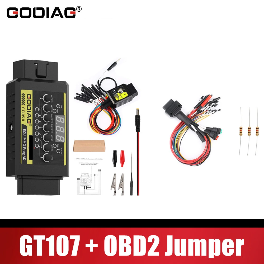 GODIAG GT107 + DSG Gearbox Data Read/Write Adapter for DQ250, DQ200, VL381, VL300, DQ500, DL501 Plus Full Protocol OBD2 Jumper