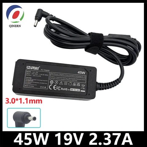 19V 2.37A 45W 3.0*1.1MM Laptop Adapter Charger For Acer Aspire S7 391 V3-371 Switch12 PA-1450-26 A13-045N2A 547H Chromebook 11