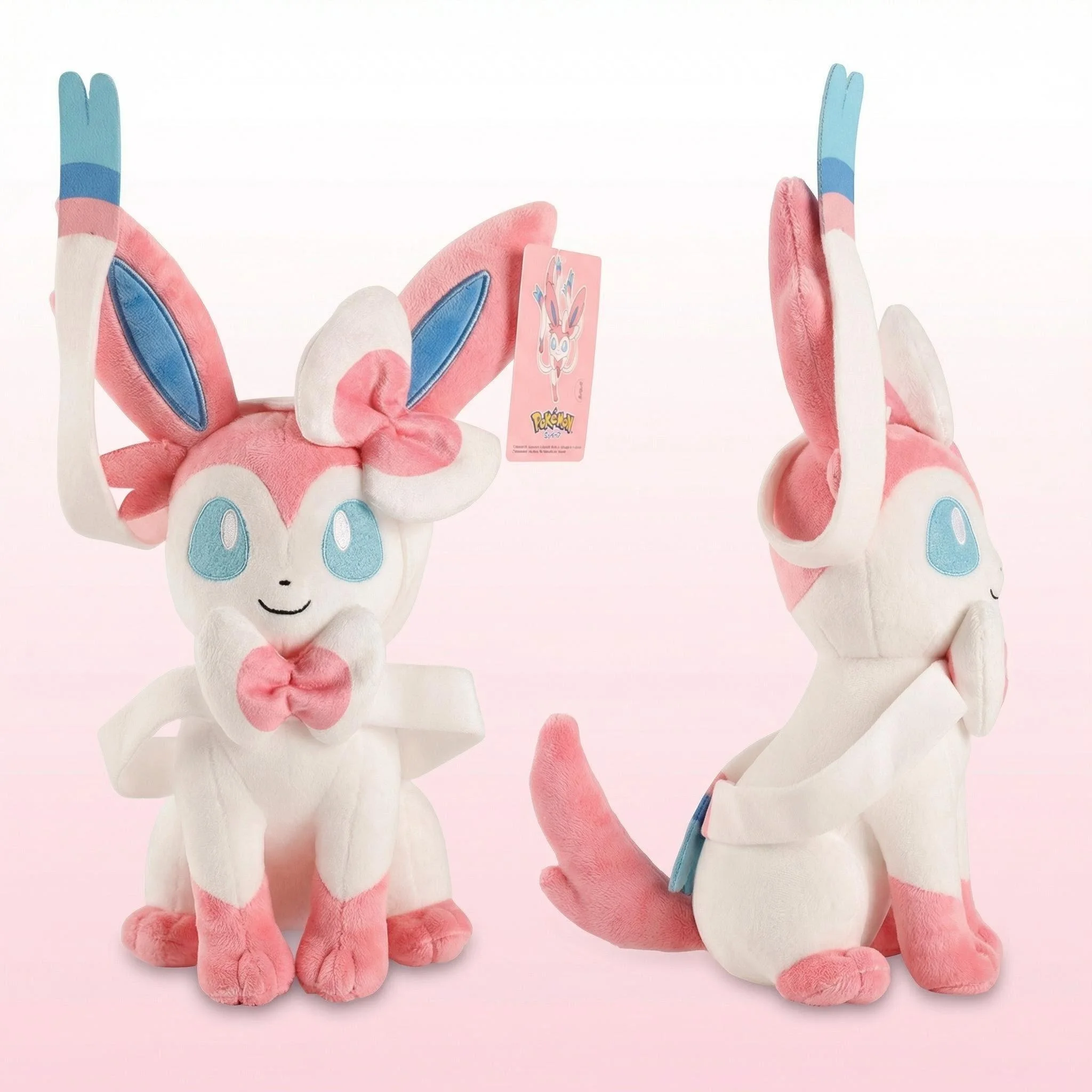 Pokemon Sylveon Plush Doll - Soft Touch Skin-Friendly Stuffed Toy, Safe Gift for Kids and Pokemon Fans
