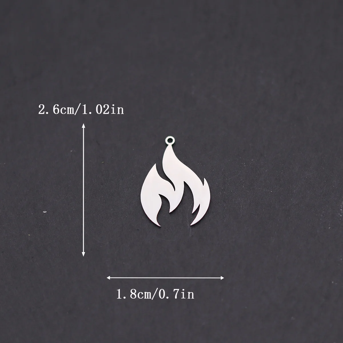 3pcs Punk Flame Fire DIY Tassels Earring Bracelets Charms For Jewelry Making Stainless Steel Pendant Diy Accessories