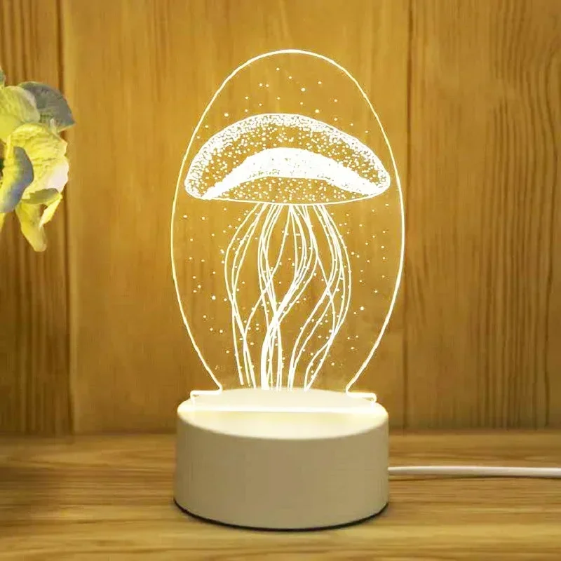 Amour romantique 3D lampe à LED pour la maison enfants veilleuse pour enfants décoration de mariage fête d'anniversaire saint valentin lampe de chevet