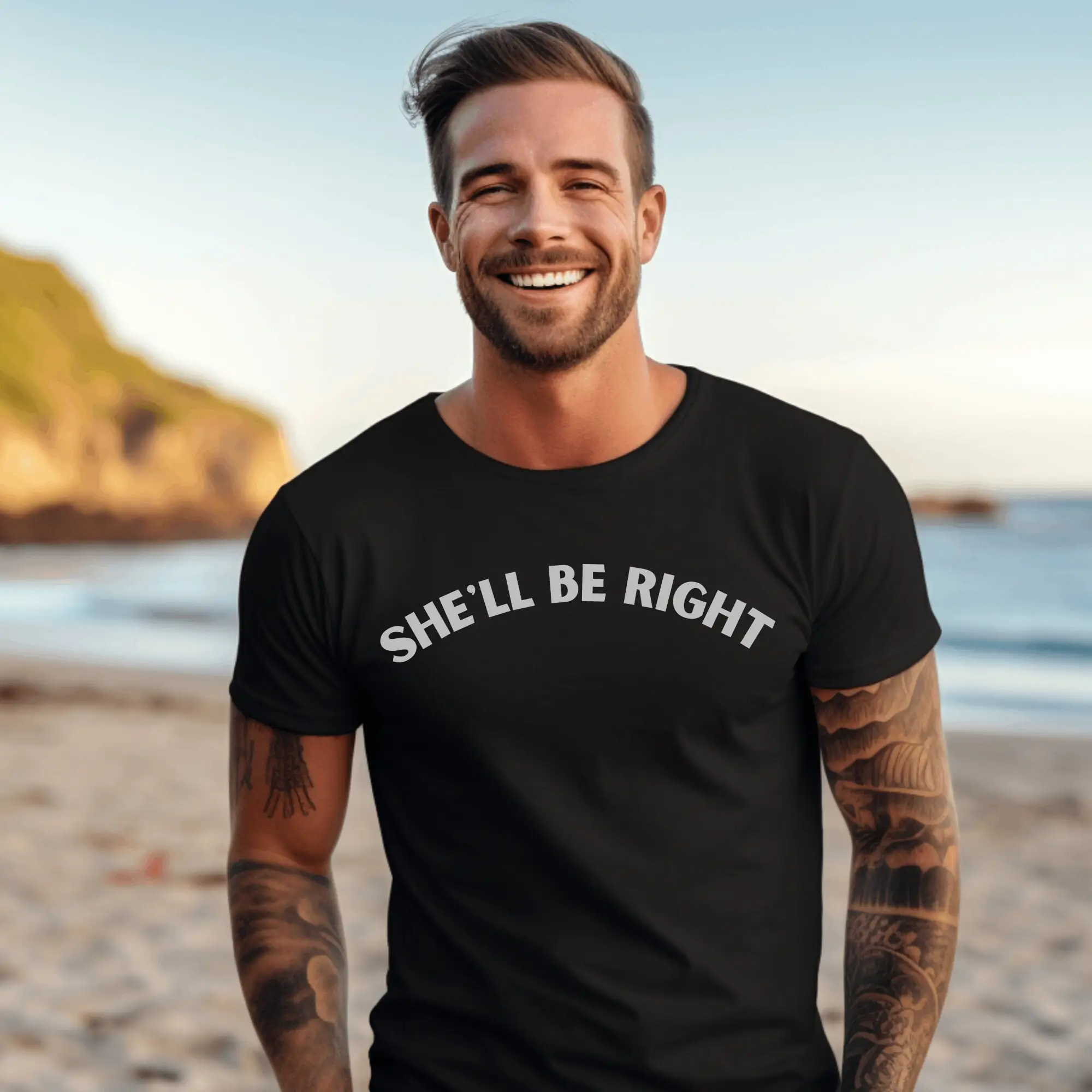 She'Ll Be Right T Shirt Aussie Slang Funny Australian Saying Australia Day All Good