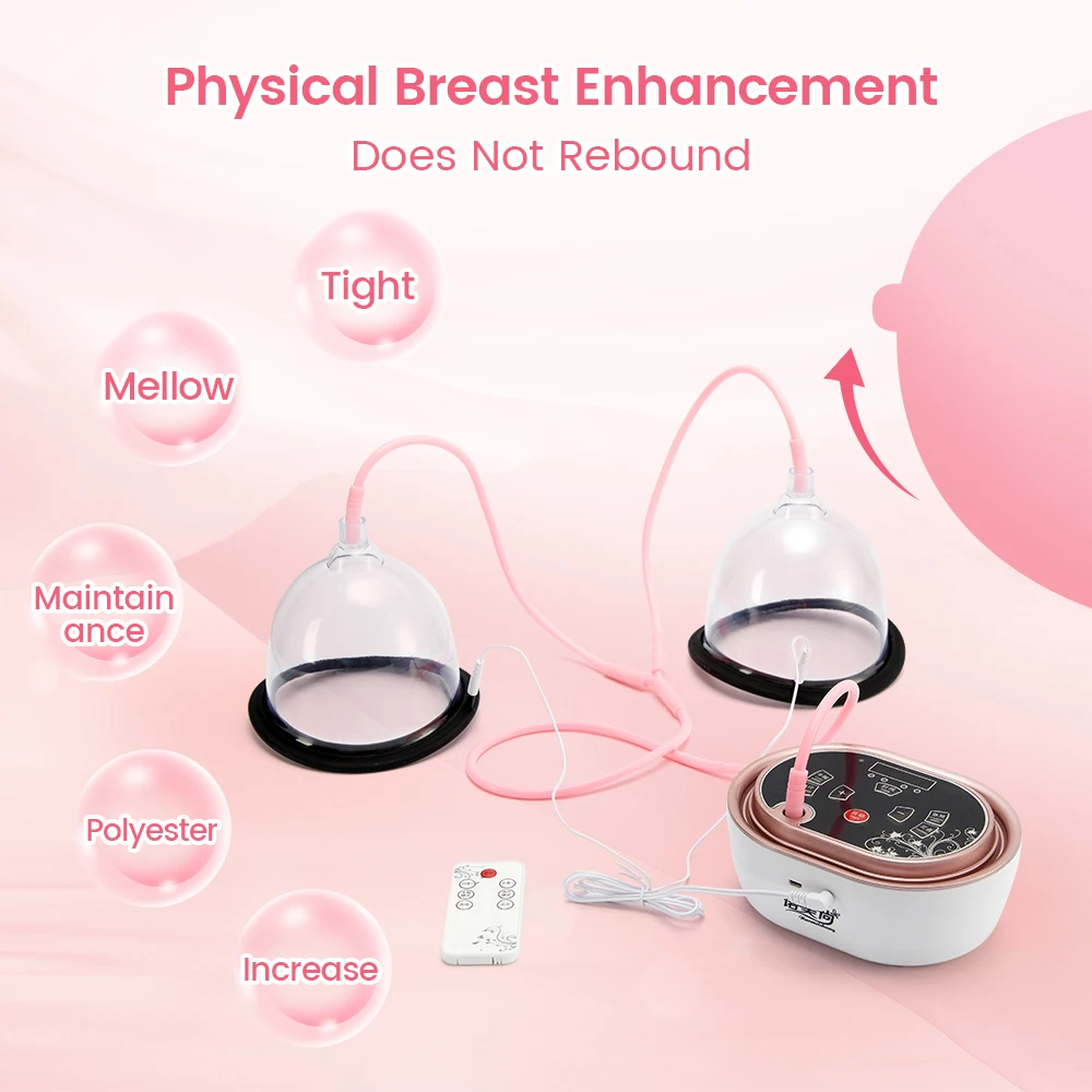 Electric Breast Enhancement Instrument Vacuum Pump Cup Breast  Massager Enhancing Cup Machine Electriacial Nipple Enlarge Device