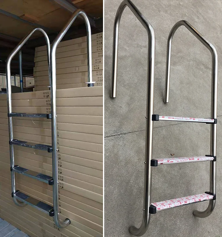

Popular High Quality Stainless Steel 304 Swimming Pool Ladder 2-5 Steps Ladder With Handle
