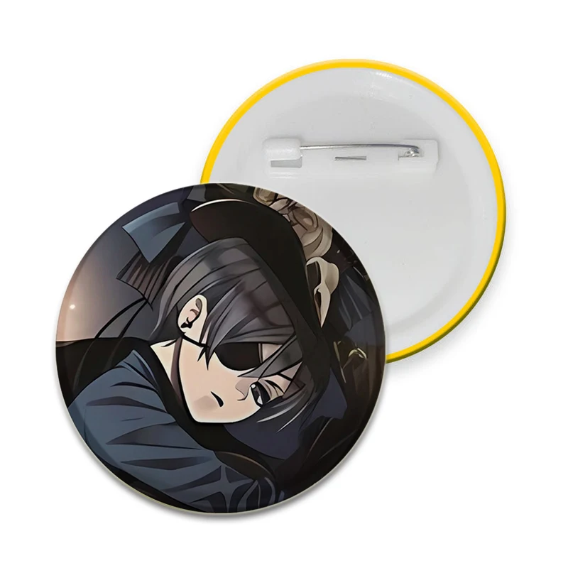 32/44/58mm Anime Black Butler Badges Brooches Ciel Sebastian Manga Creative Lapel Pins Soft Button Pin Decoration Gifts