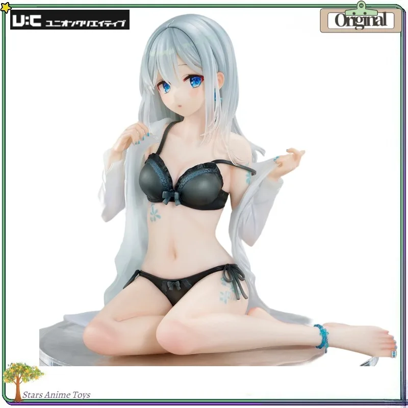 In Stock Original UnionCreative Okigae Ginpatsu-chan Sorairo No Asa158mm  Anime Figure Gift Statue Collectible Toy Model