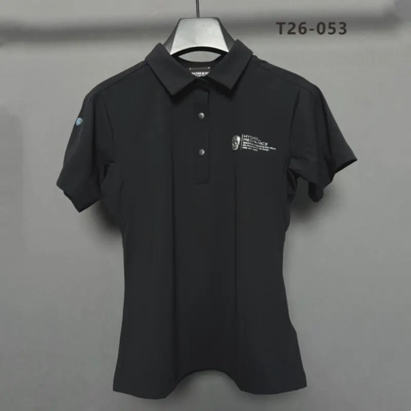 Golf Clothing Women's Summer Thin Breathable Sports Short Sleeved T-shirt Quick Drying Elastic Golf Shirt