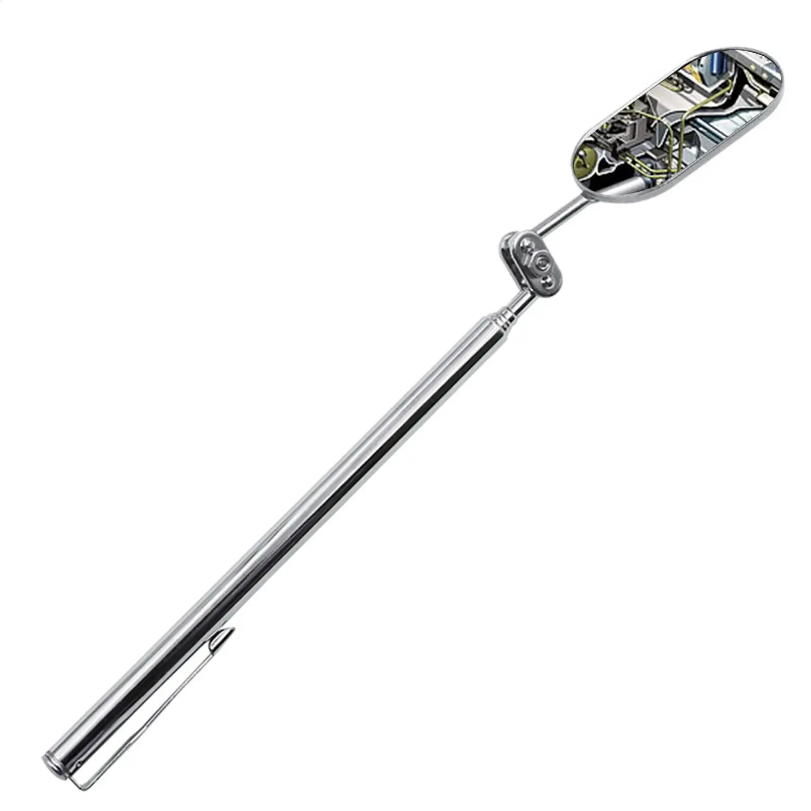 Inspection Mirrors Telescoping Telescopic Mirrors Folding 360-Degree Rotating Tough Elliptical Retractable Mirrors For car