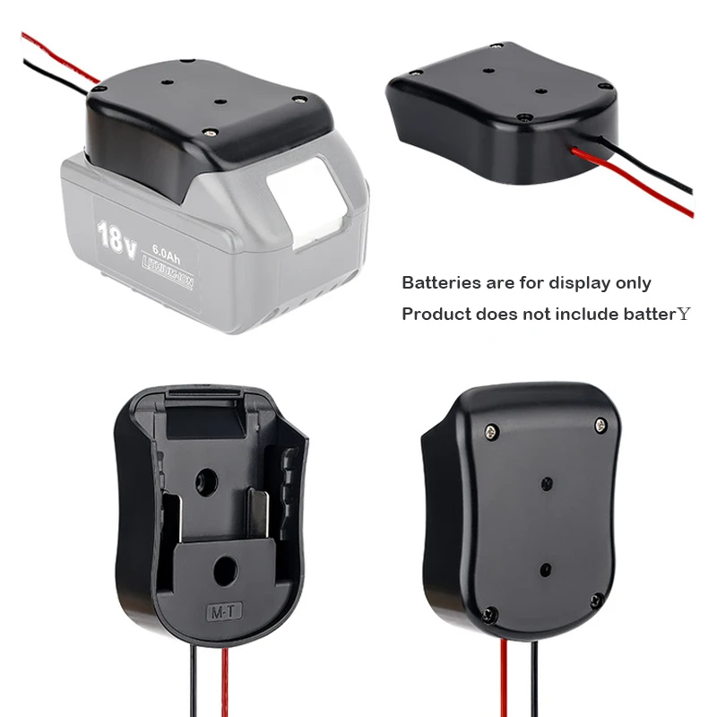 DIY Battery Adapters For Makita/Bosch/Milwaukee/Dewalt/Black&Decker/Ryobi 18V Power Connector Adapter Dock Holder 14 Awg Wires