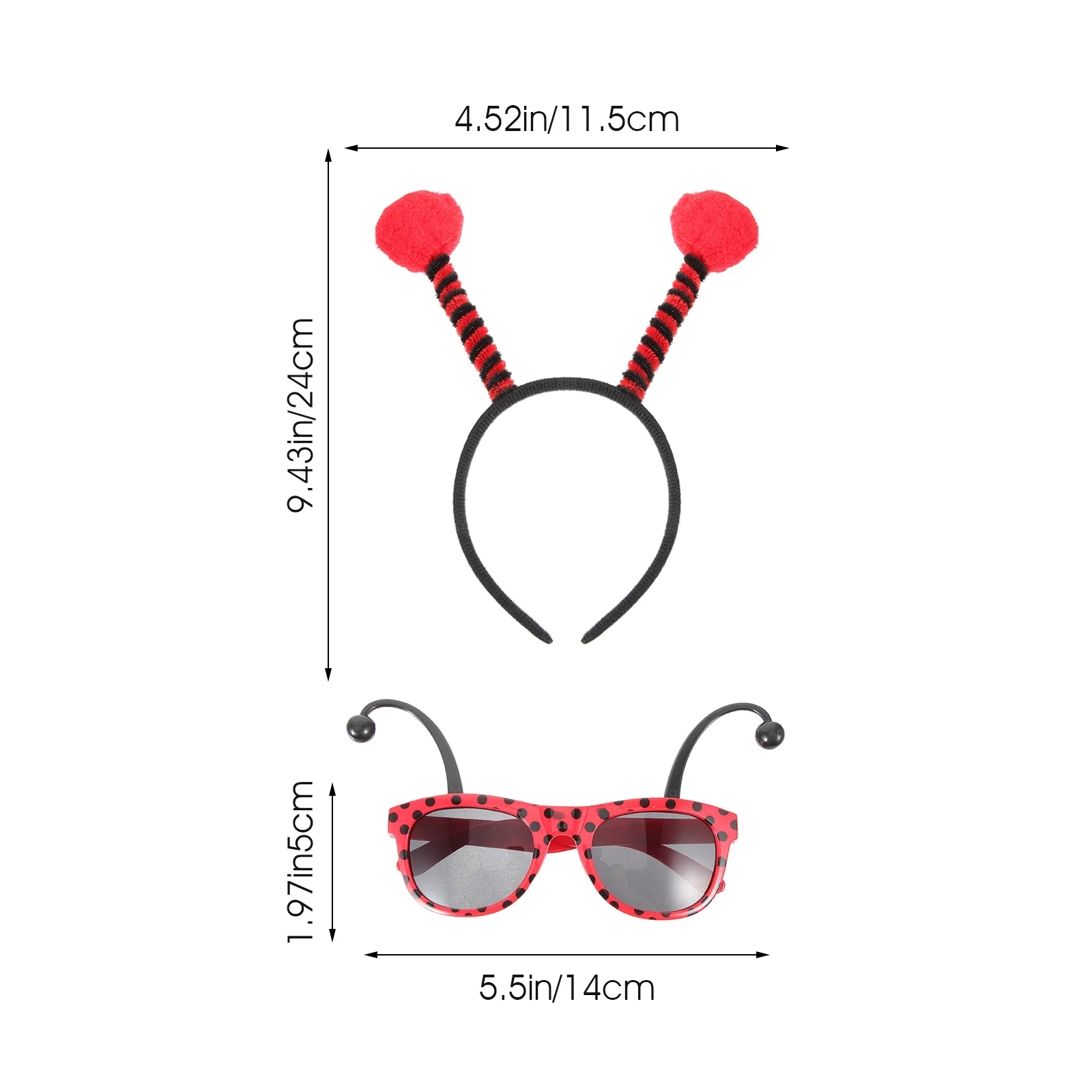 Party Props Plush Ladybug Cosplay Kids Headbands Girl Ear Hair Hoops Girls Easter Supply Ears Hairband