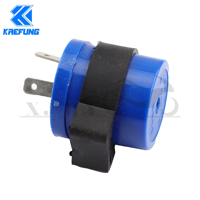 DC 6V 12V Input Motorcycle Blue Inbuilt Beeper Flasher Turn Signal LED Blinker 2 Pins Motor Buzzer Flasher Relay Indicator