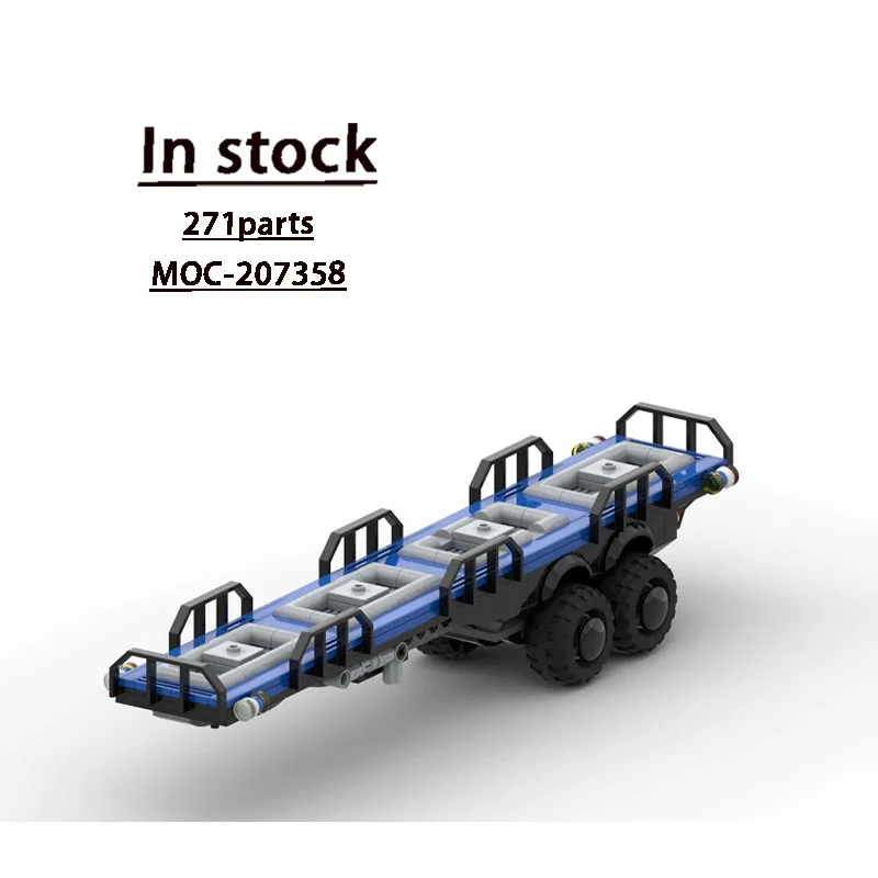 

MOC-207358 Маленький грузовой транспортный грузовик, модель строительного блока с прицепом •271, детали, детский строительный блок на день рождения для мальчиков, игрушка в подарок