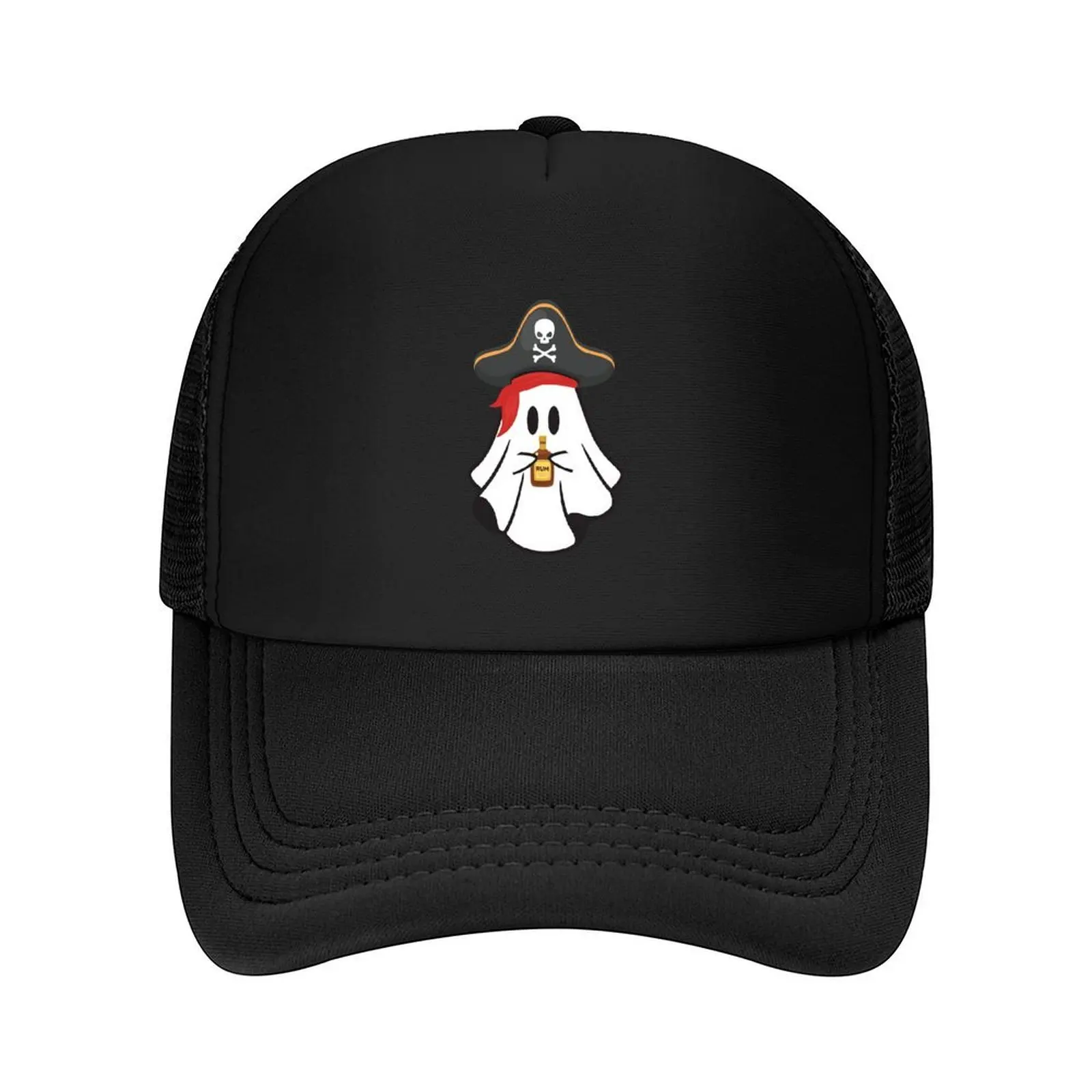 Feliz pequeño fantasma pirata bebiendo en ron gorra de béisbol sombrero hombre marca de lujo sombrero de té gorras de lujo señoras hombres