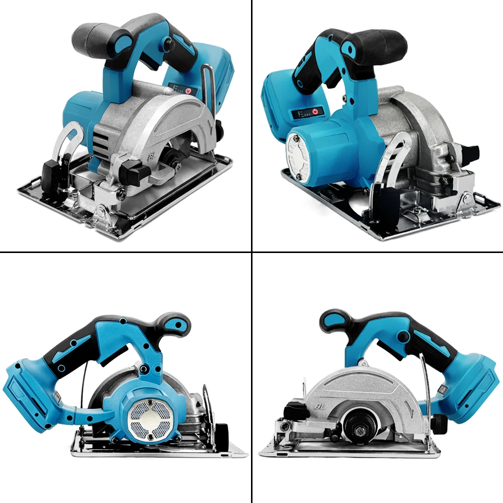 5 بوصة منشار دائري كهربائي بدون فرش 125 مللي متر منشار قطع النجارة اللاسلكي منشار متعدد الوظائف لدبوس بطارية ماكيتا (بدون بطارية)