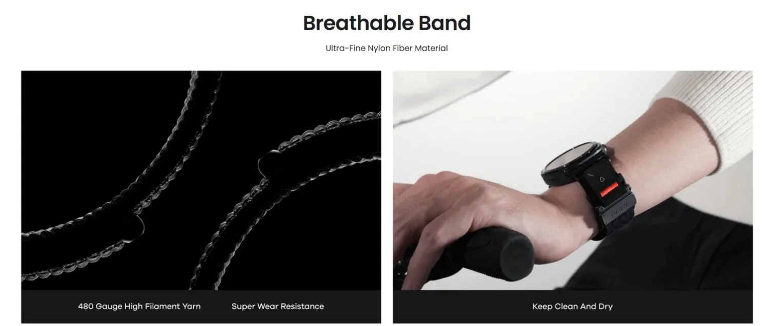 AULUMU CS03 Uhrenarmband aus Titanlegierung mit Magnetverschluss und Nylon-Schnellverschluss für Samsung Galaxy Watch Ultra1/2 – Detail 5