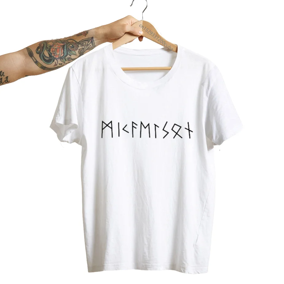 Mikaelson Signature T Shirts Men T Shirt Letter Prited Vampire Diaries Klaus Mikaelson Vintage Tee Shirt Oversize Shirts