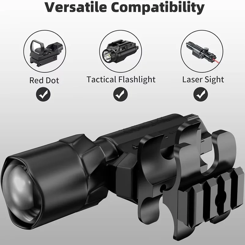 Tactical Shotgun Barrel Clamp Mount with Picatinny Rail QD Sling Swivel Flashlight Mount for 12Ga Mossberg 500/590 Maverick 88