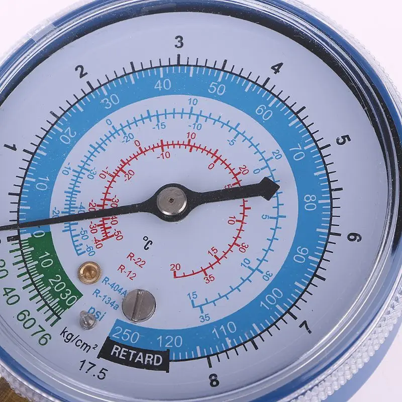 New Air Conditioner R404 R134A R22 Low Pressure Gauge KPA Blue
