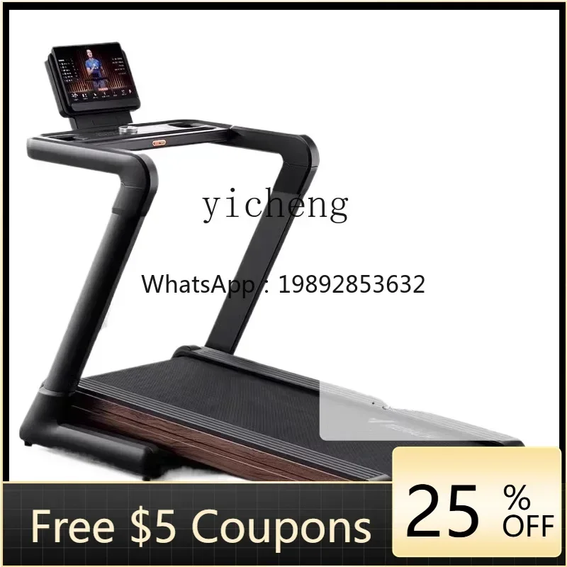

ZZTQH large slope treadmill household silent folding commercial gym equipment weight loss special hill climbing