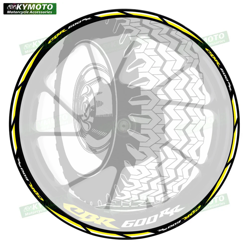 

For Honda CBR600RR CBR 600RR motorcycle accessories 17 inch front and rear wheel stickers fairing decals reflective decoration