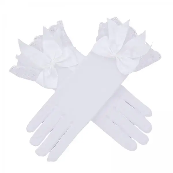Short Lace Mesh Gloves Women Fashion Accessory Wrist Formal Bridal Evening Party for Wedding Banquet Festival