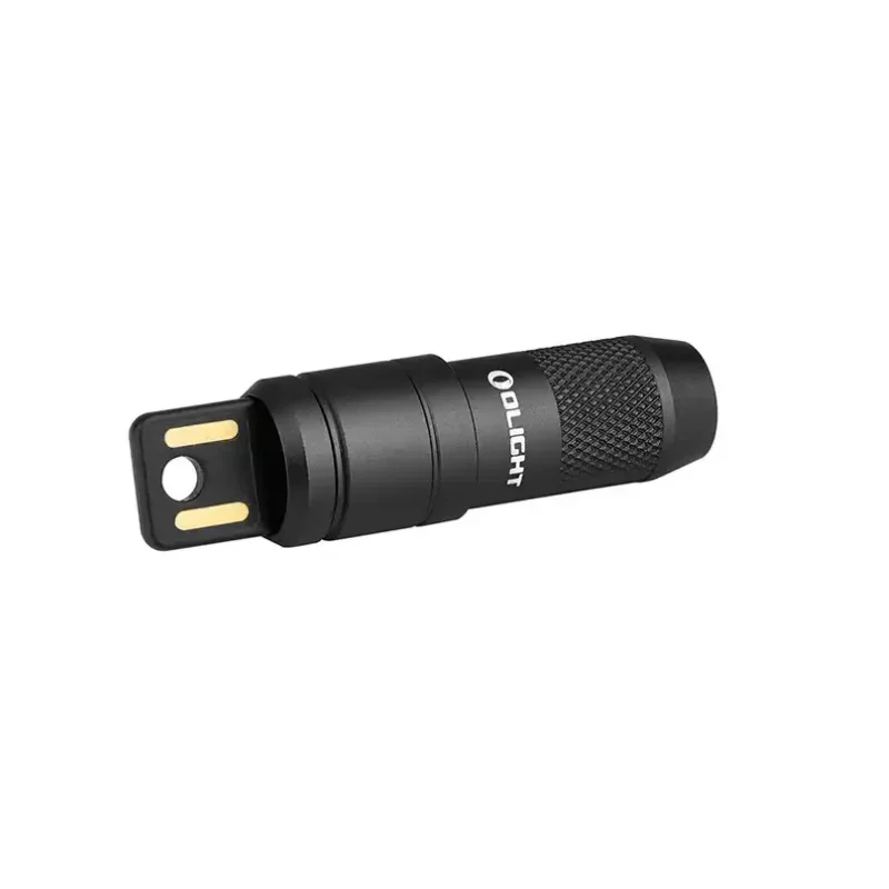 Olight imini 2 EDC Flashlight Rechargeable 50Lumens USB plug on the magnetic cap.