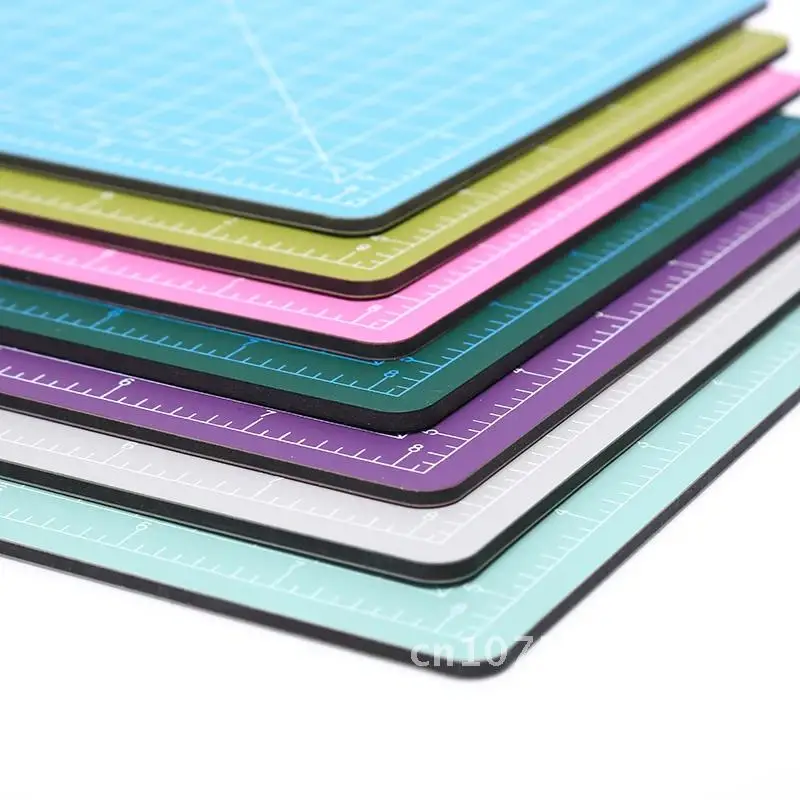 Grade impressa linhas placa do pvc, artesanato Quilting, auto cura, corte Mat, A5, 1pc