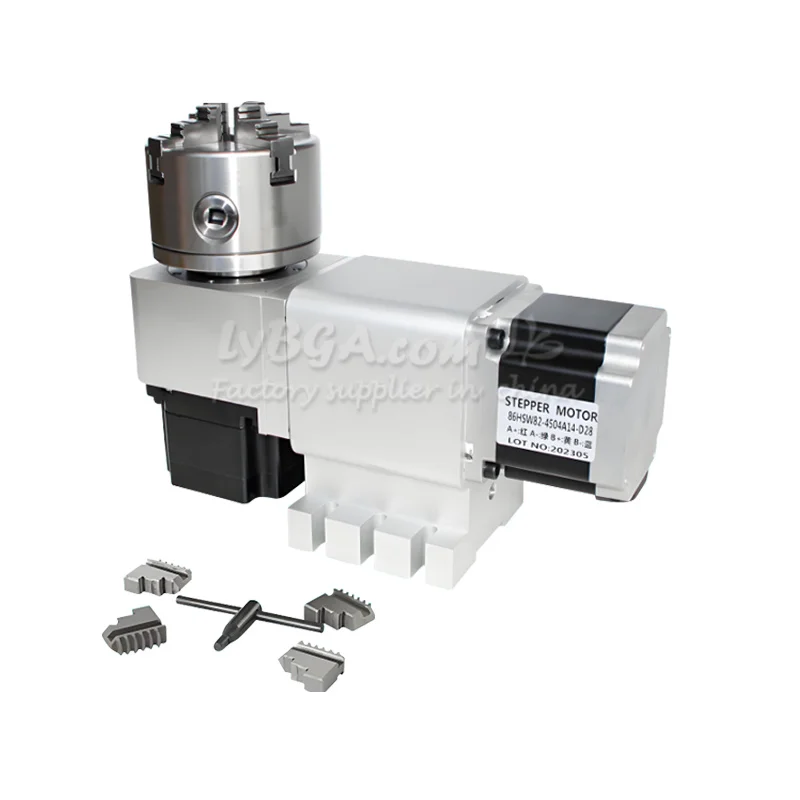 New Rotary AxIs for Wood Carving Machines 4th Axis 5th Axis Table Rotatable Chuck 17-50 25-50 Harmonic Reduction Gearbox 50:1