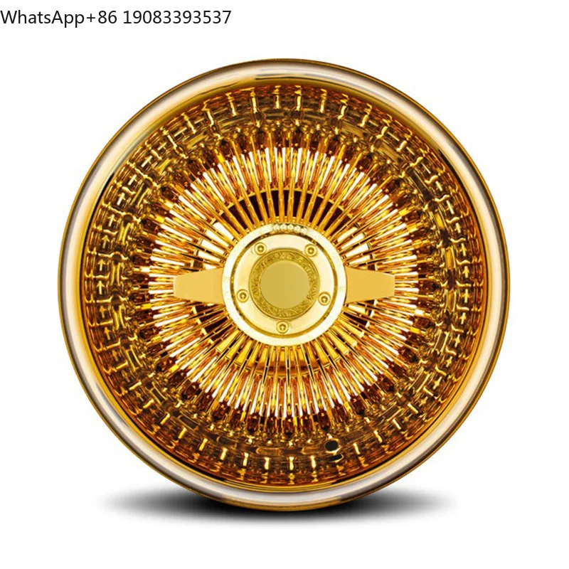 13 14 15 16 17 18 Inch Steel Wire Wheels Straight Lace 72 100 Spokes All Gold Wire Rims