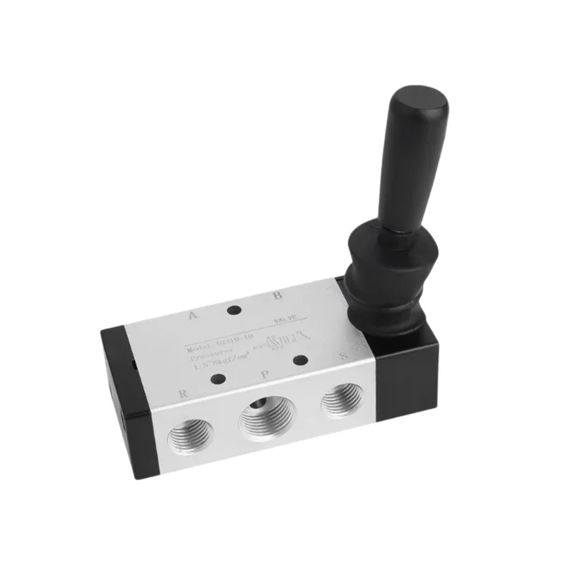 4H Series Pneumatic Hand Lever Valve 5/2 Way Manual Air Control Valve for Directional Control 4H210-08 4H310-10 4H410-15