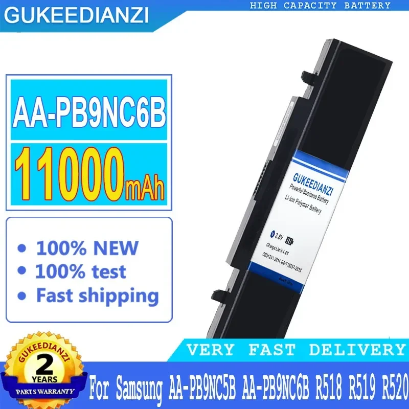 

11000mAh Rechargeable Battery For Samsung AA-PB9NS6B PB9NC6B R580 R540 R519 R525 R430 R530 RV511 RV411 RV508 R528 Aa Pb9ns6b